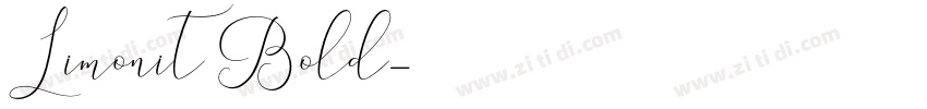 Limonit Bold字体转换